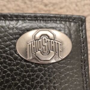 Ohio State Black Leather Bifold Wallet